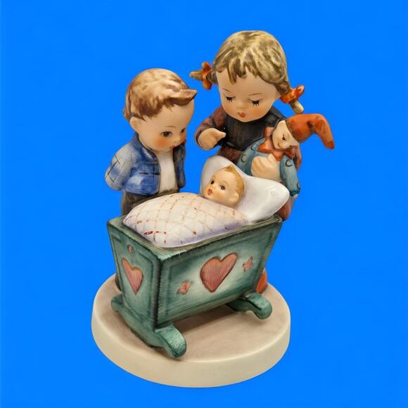 Blessed Event #333 Hummel TMK-6 Siblings Newborn Goebel W. Germany Vintage Gift - Picture 3 of 11